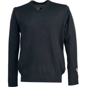 Ivanhoe of Sweden Мъжки вълнен пуловер Ivanhoe of Sweden Cashwool V-Neck Male Merino jumper - Black (005-2622-0111)