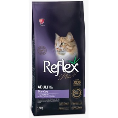 Lider Pet Food Skin Care Adult Cat Food Salmon - Пълноценна храна за израснали котки с грижа за кожата със сьомга 15 кг