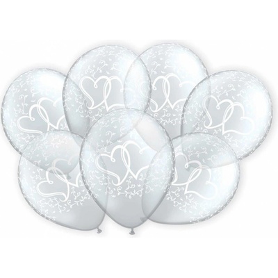 Balónky průhledné se srdíčky