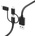 Hama Кабел Hama - 3 в 1, USB-A/Micro USB/Lightning/USB-C, 1.5 m, черен (HAMA-183304)