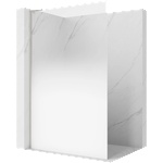 Mexen Kioto L душ параван Walk-in 110 x 200 см, бял омбре 8 мм, матов никел - 800-110-103-97-86 (800-110-103-97-86)