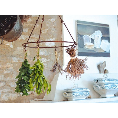 Esschert Design Držák na sušení bylinek Secrets du Potager hnědý 36 x 40 cm – Zboží Mobilmania