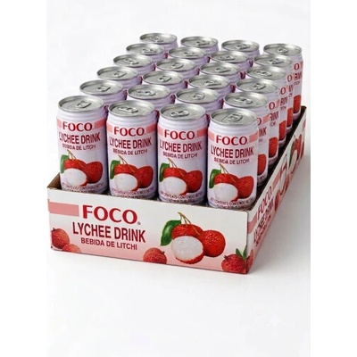 FOCO Liči Nektar Plechovka 24 x 350ml