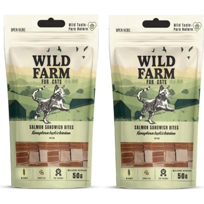 Wild Farm Lososové kúsky 2 x 50 g