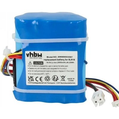 VHBW DeLonghi Colombina XLR18LI / XLR18LM 2500 mAh
