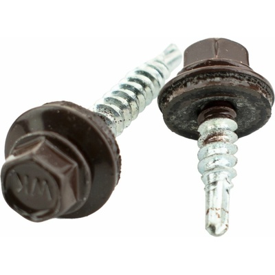 WT WINTECH Střešní šroub 4,8 × 20mm, RAL 8017, s EPDM podložkou, blistr 30ks – Hledejceny.cz