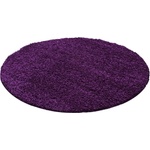 Ayyildiz Тъмнолилав кръгъл килим ø 160 cm Life - Ayyildiz Carpets (LIFE1601601500LILA)