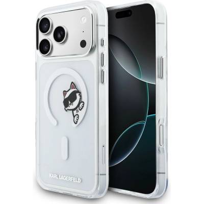 KARL LAGERFELD IML Choupette Peekaboo MagSafe Задна обвивка за iPhone 17 Pro Max Transparent Karl Lagerfeld | Byal | МЪЖЕ | UNI