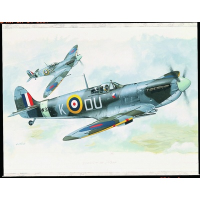 Směr Model Supermarine Spitfire MK.VB HI TECH 12 8x13 6 cm v krabici 25x14 5x4 5 cm 1:72 – Zboží Dáma
