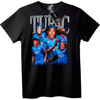 NOONEBRAND Тениска Тупак Шаку - 4XL, Black