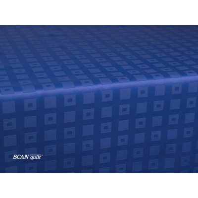 SCANquilt Obrus KAN 23976 modrá 140x220 cm ovál