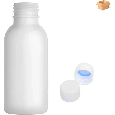 Tera plastová lahvička bílá s bílým uzávěrem 100 ml 400 ks