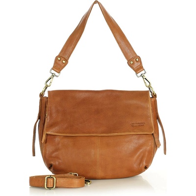 Mazzini Marco dámska kabelka typu hobo bag z prírodnej kože camel vs129b