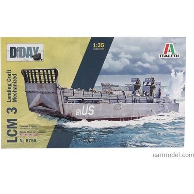 Italeri Loď Lcm3 Výsadkový čln Vojenský deň D Normandia 1944 1:35 /