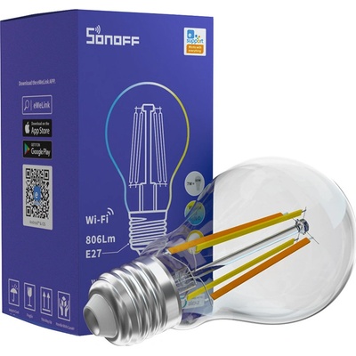 Sonoff B02-F-A60 Wi-Fi stmívatelná bílá LED filament žárovka