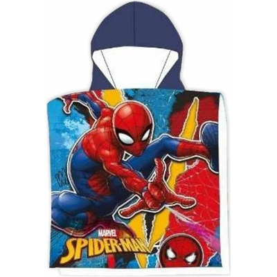MLC Chlapčenské pončo s kapucňou Spiderman 55 x 110 cm