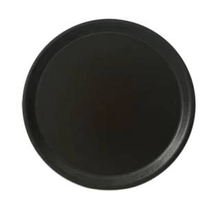 Kulsan KN-Табла за сервиране кръг с неплъзгащо покритие ЧЕРНО Ø33хh2cm (33KS) (013650)