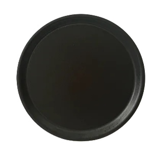 Kulsan KN-Табла за сервиране кръг с неплъзгащо покритие ЧЕРНО Ø33хh2cm (33KS) (013650)