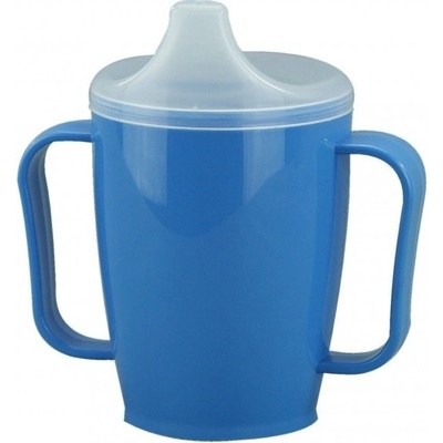 Modom hrnek s pítkem se dvěma víčky modrý KP121M 250 ml