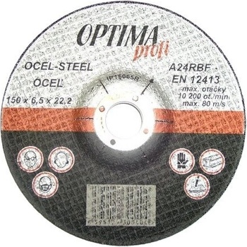 Optima Kotouč brusný 125 x 6,5 mm IP12565R