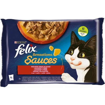 Felix Sensations Sauces morka a jahňacie 4 x 85 g