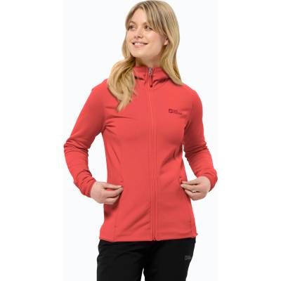 Jack Wolfskin дамски суитшърт Baiselberg с качулка FZ vibrant red
