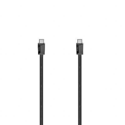 Кабел HAMA USB-C мъжко - USB-C мъжко, 0.75 м, 480Mb-s, USB 2.0, Черен