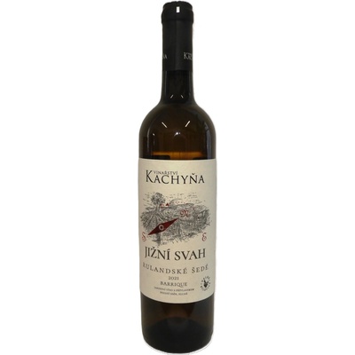 Vinařství Kachyňa Rulandské šedé barrique suché bílé 2021 13% 0,75 l (holá láhev)