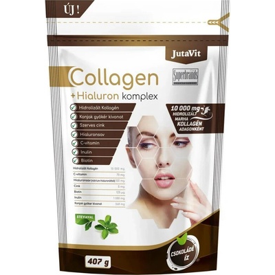 JutaVit Collagen + Hialuron Complex 407 g čokoláda