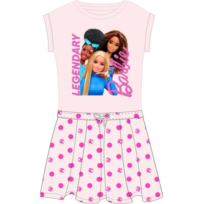 Barbie licencia dievčenské šaty Barbie 5223490 ružová