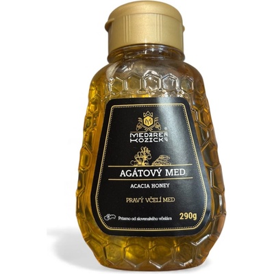 MEDÁREŇ Agátový med 290 g ľahký parťák na hory