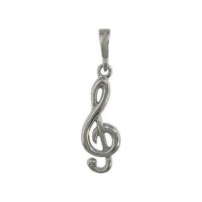 Infinitysilver Stříbrný přívěsek houslový klíč 441596