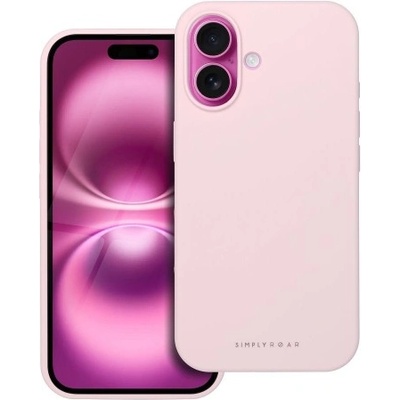 Apple Силиконов калъф кейс ROAR case CLOUD SKIN за iPhone 16 Plus, Light Pink