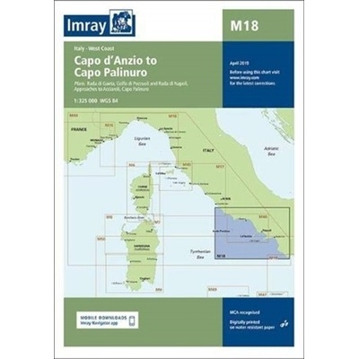 M18 CAPO DANZIO TO CAPO PALINUROSheet map