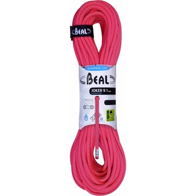 Beal Единично въже Beal Joker 9, 1 mm Golden Dry Single rope - Orange - размер 60 m (308-0152-o-060)