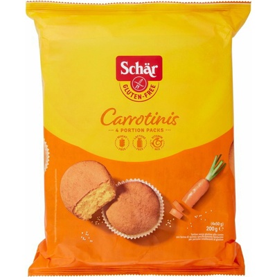 Schär carrotinis bezlepkové koláčiky s mrkvou 4 x 50 g