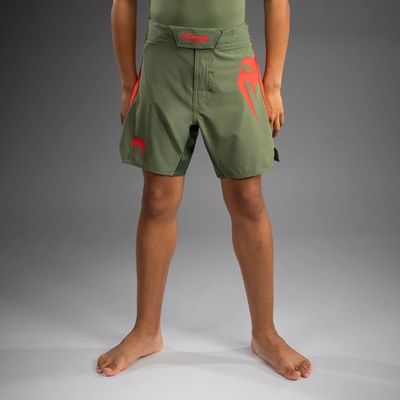 DĚTSKÉ Fight šortky Venum Light Kids Army Green orange