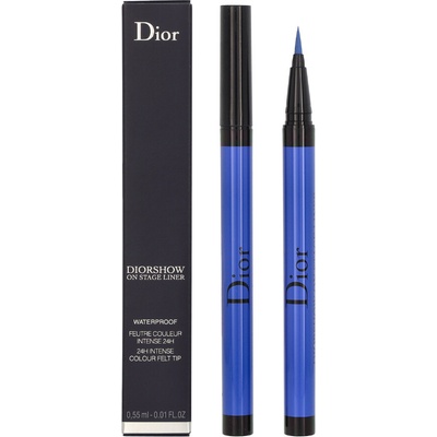 Dior Dior show On Stage Liner tekuté očné linky v pere vodeodolné 181 Satin Indigo 0,55 ml