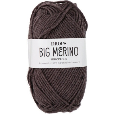 Priadza Drops Big Merino Uni Colour, 50 g - mocca