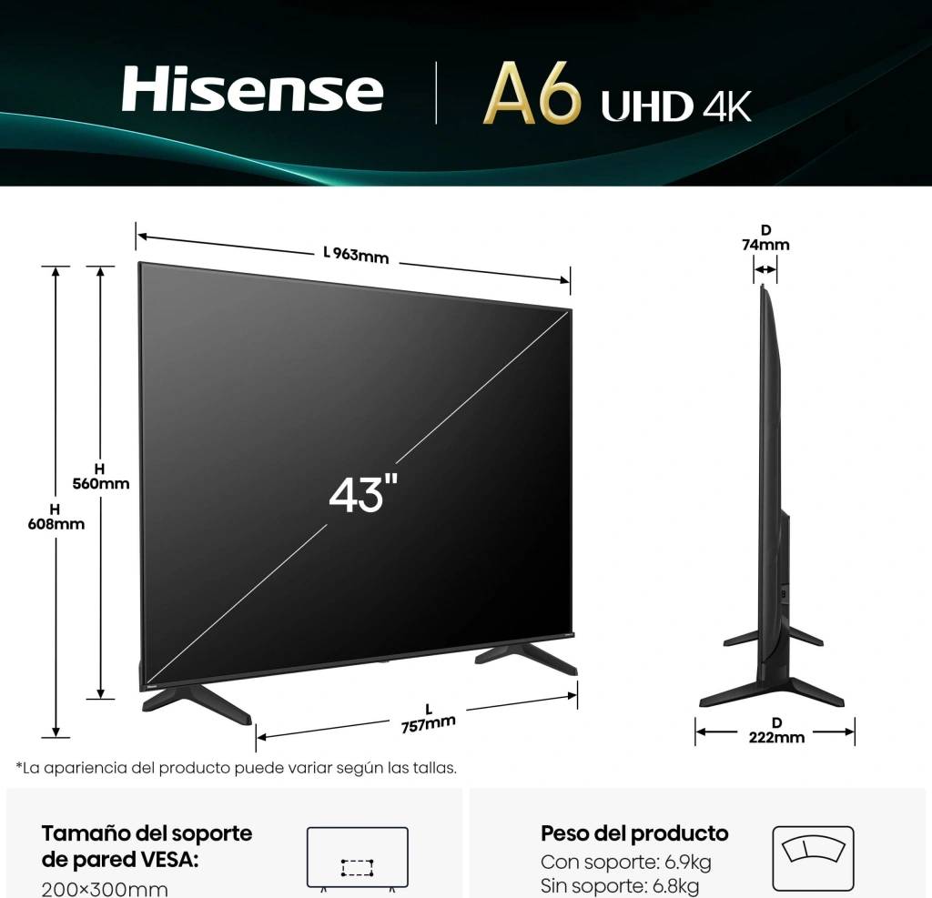 Hisense 43A6Q