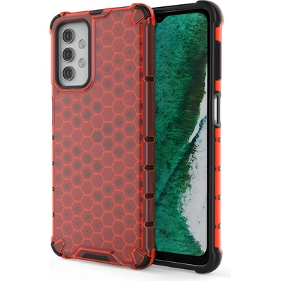 Samsung Honeycomb брониран калъф със силиконова рамка за Samsung Galaxy A32 5G - Червен KP10000