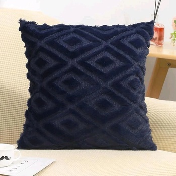 Image 1 of Декоративна възглавница/калъфка Пухи - Тъмносин