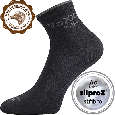 Voxx pánske ponožky so zosilnenou pätou Radik čierna