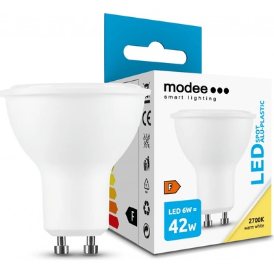 Modee Lighting LED Spot Alu-Plastic GU10 6W 550lm teplá biela ML-GU10P2700K6W