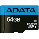 ADATA SDXC 64GB UHS-I U1 AUSDX64GUICL10A1-RA1