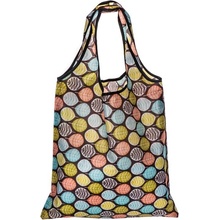 VETRO-PLUS Taška nákupní skládací PU 59x37 cm dekor lístečky