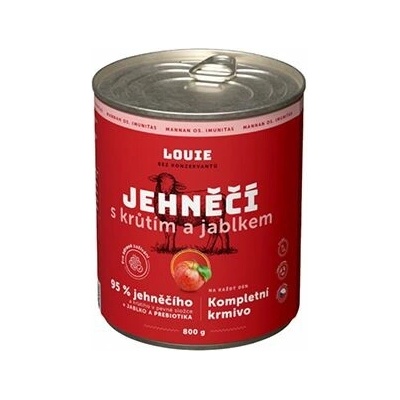 Louie Dog Jahňacie s morčacím jablky a prebiotikami 800 g