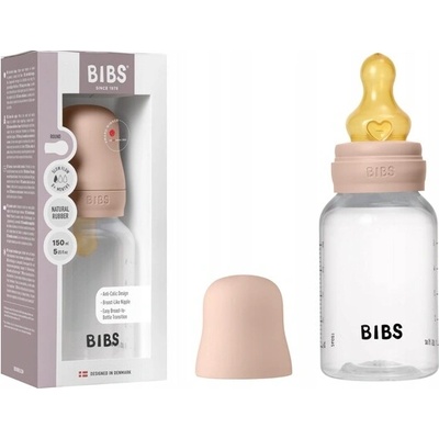 Bibs antikoliková fľaša s kaučuk cumlíkom Blush 150ml