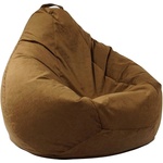 PUFRELAX Пуф круша 320л. Nirvana Grande, Tattle Tan, Перящ се калъф, Пълнеж от Полистиролни перли, Гама Premium (PUF-G-NGR-PT-TTT) - topmall