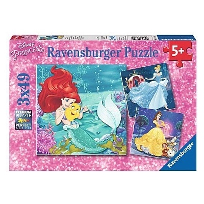 Ravensburger Disney Dobrodružství Princezny 3v1 49 dílků